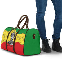 Haile Selassie I Travel Bag Ethiopia Lion of Judah and Conquering Lion Pattern Tribute - Wonder Print Shop