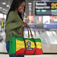Haile Selassie I Travel Bag Ethiopia Lion of Judah and Conquering Lion Pattern Tribute - Wonder Print Shop