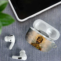 Haile Selassie I Ethiopia AirPods Case with King of Kings and Conquering Lion Cloud Rays and Regal Portrait - Wonder Print Shop
