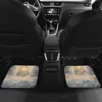 Haile Selassie I Ethiopia Car Mats with King of Kings and Conquering Lion Cloud Rays and Regal Portrait - Wonder Print Shop