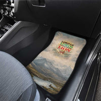 Haile Selassie I Ethiopia Car Mats with King of Kings and Conquering Lion Cloud Rays and Regal Portrait - Wonder Print Shop
