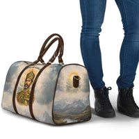 Haile Selassie I Ethiopia Travel Bag with King of Kings and Conquering Lion Cloud Rays and Regal Portrait - Wonder Print Shop