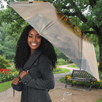 Haile Selassie I Ethiopia Umbrella with King of Kings and Conquering Lion Cloud Rays and Regal Portrait - Wonder Print Shop