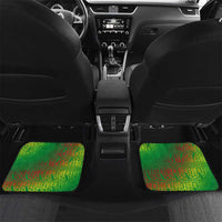 Ethiopia Haile Selassie I Car Mats with Addis Ababa 1963 Speech Quote Pan-African Flag Colors and Kente Pattern - Wonder Print Shop