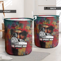 Thomas Sankara Burkina Faso Laundry Basket with Bold Portrait and The Upright Man Tribute Design - Wonder Print Shop