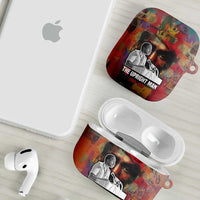 Thomas Sankara Burkina Faso AirPods Case with Bold Portrait and The Upright Man Tribute Design - Wonder Print Shop