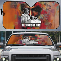 Thomas Sankara Burkina Faso Auto Sun Shade with Bold Portrait and The Upright Man Tribute Design - Wonder Print Shop