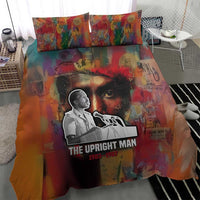 Thomas Sankara Burkina Faso Bedding Set with Bold Portrait and The Upright Man Tribute Design - Wonder Print Shop
