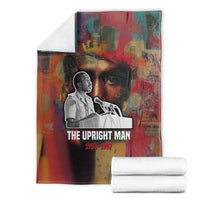 Thomas Sankara Burkina Faso Blanket with Bold Portrait and The Upright Man Tribute Design - Wonder Print Shop