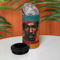 Thomas Sankara Burkina Faso 4 in 1 Can Cooler Tumbler with Bold Portrait and The Upright Man Tribute Design - Wonder Print Shop