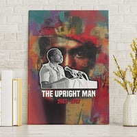 Thomas Sankara Burkina Faso Canvas Wall Art with Bold Portrait and The Upright Man Tribute Design - Wonder Print Shop