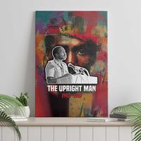 Thomas Sankara Burkina Faso Canvas Wall Art with Bold Portrait and The Upright Man Tribute Design - Wonder Print Shop