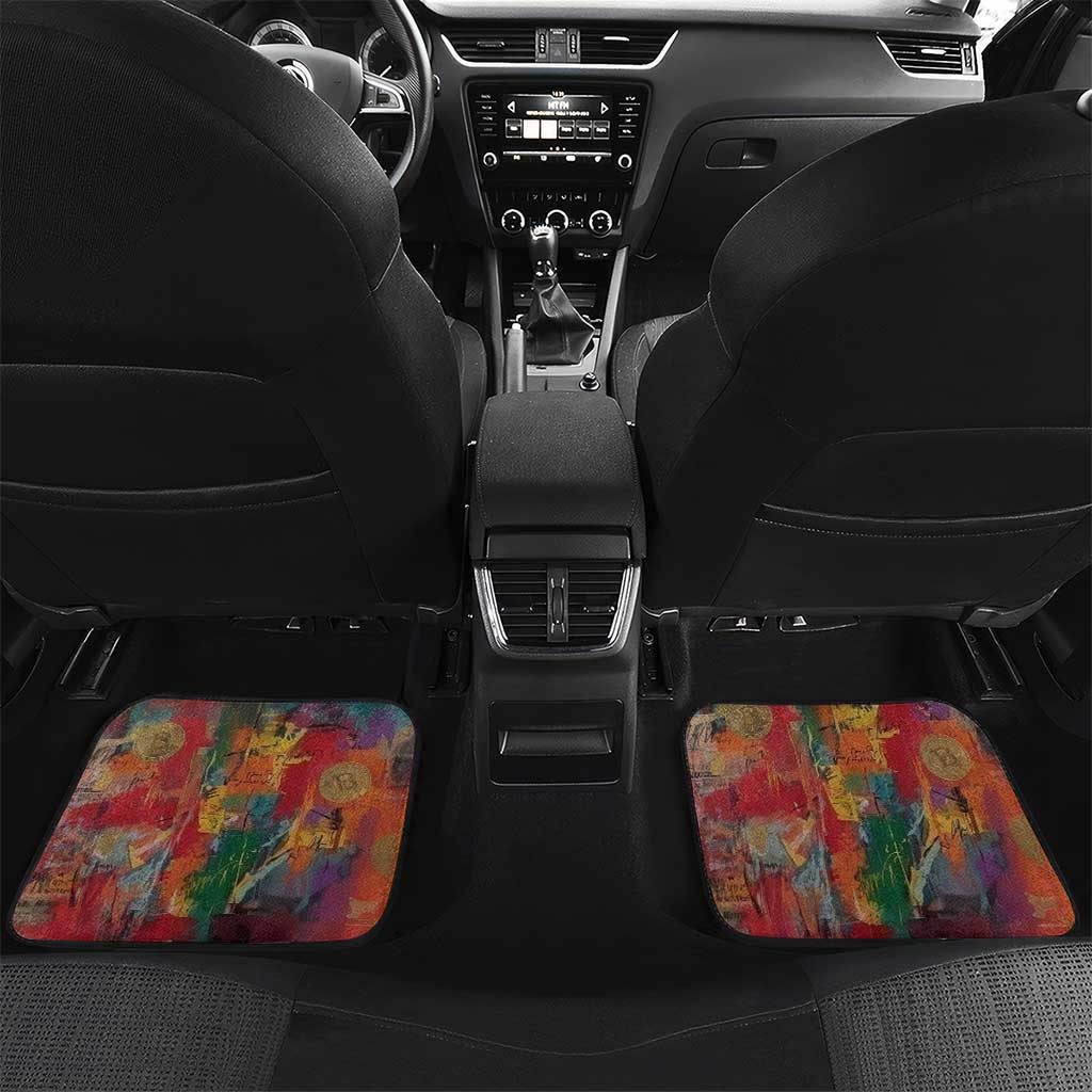 Thomas Sankara Burkina Faso Car Mats with Bold Portrait and The Upright Man Tribute Design - Wonder Print Shop