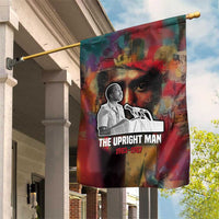 Thomas Sankara Burkina Faso Garden Flag with Bold Portrait and The Upright Man Tribute Design - Wonder Print Shop
