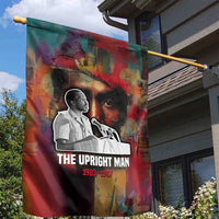Thomas Sankara Burkina Faso Garden Flag with Bold Portrait and The Upright Man Tribute Design - Wonder Print Shop