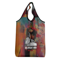 Thomas Sankara Burkina Faso Grocery Bag with Bold Portrait and The Upright Man Tribute Design - Wonder Print Shop