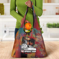 Thomas Sankara Burkina Faso Grocery Bag with Bold Portrait and The Upright Man Tribute Design - Wonder Print Shop