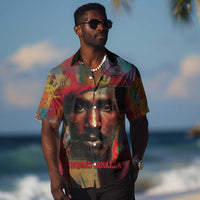 Thomas Sankara Burkina Faso Hawaiian Shirt with Bold Portrait and The Upright Man Tribute Design - Wonder Print Shop