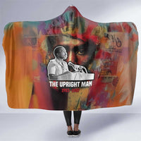 Thomas Sankara Burkina Faso Hooded Blanket with Bold Portrait and The Upright Man Tribute Design - Wonder Print Shop