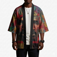 Thomas Sankara Burkina Faso Kimono with Bold Portrait and The Upright Man Tribute Design - Wonder Print Shop