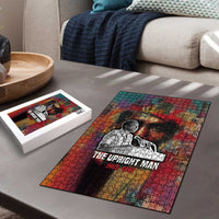 Thomas Sankara Burkina Faso Puzzle with Bold Portrait and The Upright Man Tribute Design - Wonder Print Shop