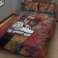 Thomas Sankara Burkina Faso Quilt Bed Set with Bold Portrait and The Upright Man Tribute Design - Wonder Print Shop