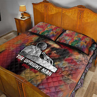 Thomas Sankara Burkina Faso Quilt Bed Set with Bold Portrait and The Upright Man Tribute Design - Wonder Print Shop