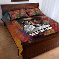 Thomas Sankara Burkina Faso Quilt Bed Set with Bold Portrait and The Upright Man Tribute Design - Wonder Print Shop
