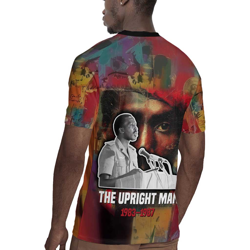 Thomas Sankara Burkina Faso Rugby Jersey with Bold Portrait and The Upright Man Tribute Design - Wonder Print Shop