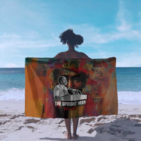 Thomas Sankara Burkina Faso Sarong with Bold Portrait and The Upright Man Tribute Design - Wonder Print Shop