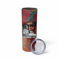 Thomas Sankara Burkina Faso Skinny Tumbler with Bold Portrait and The Upright Man Tribute Design - Wonder Print Shop