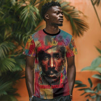 Thomas Sankara Burkina Faso T shirt with Bold Portrait and The Upright Man Tribute Design - Wonder Print Shop