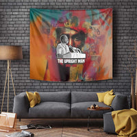 Thomas Sankara Burkina Faso Tapestry with Bold Portrait and The Upright Man Tribute Design - Wonder Print Shop