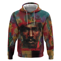 Thomas Sankara Burkina Faso Zip Hoodie with Bold Portrait and The Upright Man Tribute Design - Wonder Print Shop
