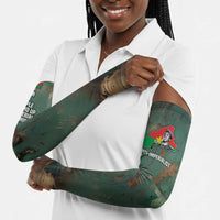 Burkina Faso Thomas Sankara Arm Sleeves with Military Stance and Anti-Imperialist Quote Tribute Design - Wonder Print Shop
