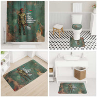 Burkina Faso Thomas Sankara Bathroom Set with Military Stance and Anti-Imperialist Quote Tribute Design - Wonder Print Shop