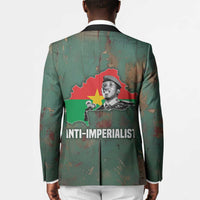Burkina Faso Thomas Sankara Blazer with Military Stance and Anti-Imperialist Quote Tribute Design - Wonder Print Shop