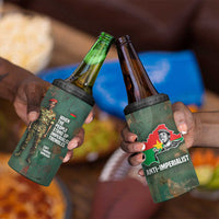 Burkina Faso Thomas Sankara 4 in 1 Can Cooler Tumbler with Military Stance and Anti-Imperialist Quote Tribute Design - Wonder Print Shop