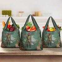 Burkina Faso Thomas Sankara Grocery Bag with Military Stance and Anti-Imperialist Quote Tribute Design - Wonder Print Shop