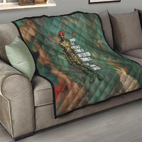 Burkina Faso Thomas Sankara Quilt with Military Stance and Anti-Imperialist Quote Tribute Design - Wonder Print Shop