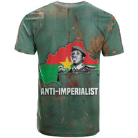 Burkina Faso Thomas Sankara T shirt with Military Stance and Anti-Imperialist Quote Tribute Design - Wonder Print Shop