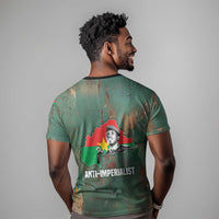 Burkina Faso Thomas Sankara T shirt with Military Stance and Anti-Imperialist Quote Tribute Design - Wonder Print Shop