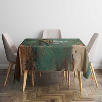 Burkina Faso Thomas Sankara Tablecloth with Military Stance and Anti-Imperialist Quote Tribute Design - Wonder Print Shop