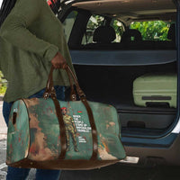 Burkina Faso Thomas Sankara Travel Bag with Military Stance and Anti-Imperialist Quote Tribute Design - Wonder Print Shop