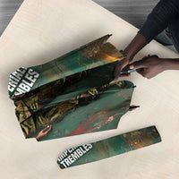 Burkina Faso Thomas Sankara Umbrella with Military Stance and Anti-Imperialist Quote Tribute Design - Wonder Print Shop