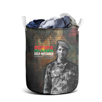 Thomas Sankara Laundry Basket Burkina Faso Africa Self-Reliance Message and Military Portrait - Wonder Print Shop