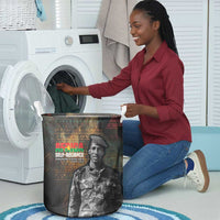 Thomas Sankara Laundry Basket Burkina Faso Africa Self-Reliance Message and Military Portrait - Wonder Print Shop