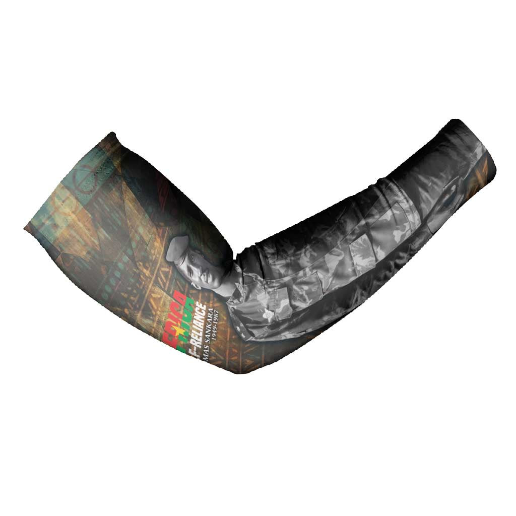 Thomas Sankara Arm Sleeves Burkina Faso Africa Self-Reliance Message and Military Portrait - Wonder Print Shop