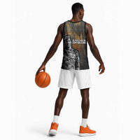 Thomas Sankara Basketball Jersey Burkina Faso Africa Self-Reliance Message and Military Portrait - Wonder Print Shop