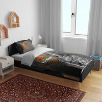Thomas Sankara Bedding Set Burkina Faso Africa Self-Reliance Message and Military Portrait - Wonder Print Shop